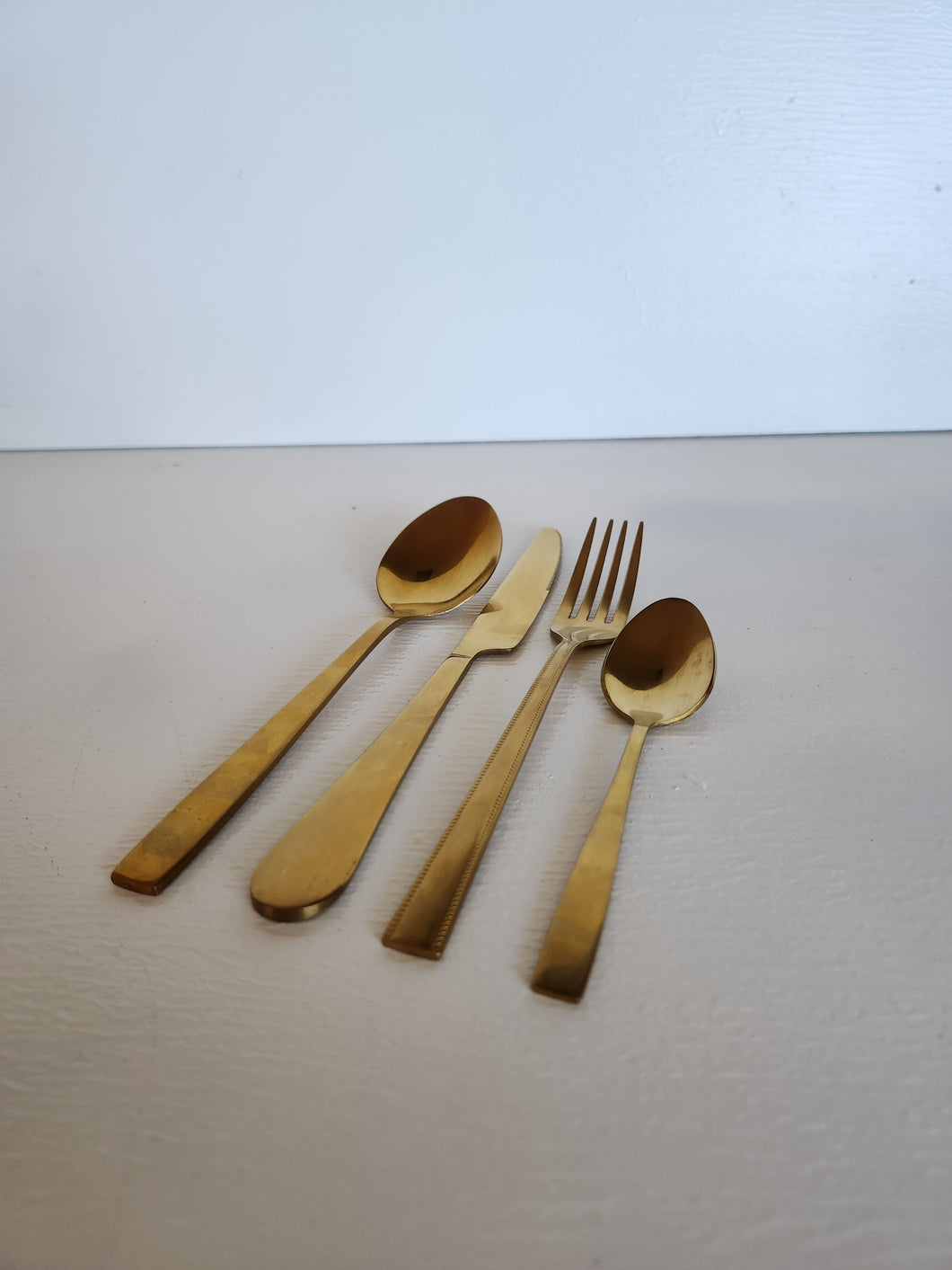 Gold cutlery